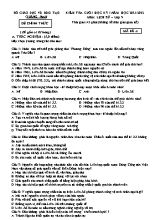 Kiểm tra cuối học kì 1 Lịch sử Lớp 9 - Năm học 2021-2022 - Sở GD&ĐT Quảng Nam (Có hướng dẫn chấm)